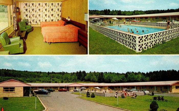Holiday Motel (Econo Lodge Inn & Suites) - Vintage Postcard 2 (newer photo)